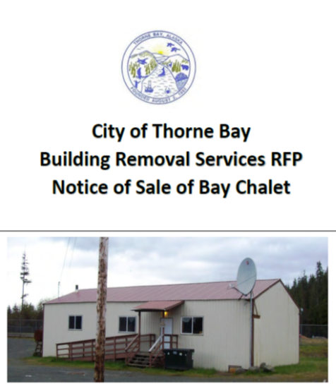 Notice of Sale of Bay Chalet Building-RFP for Building Removal Services